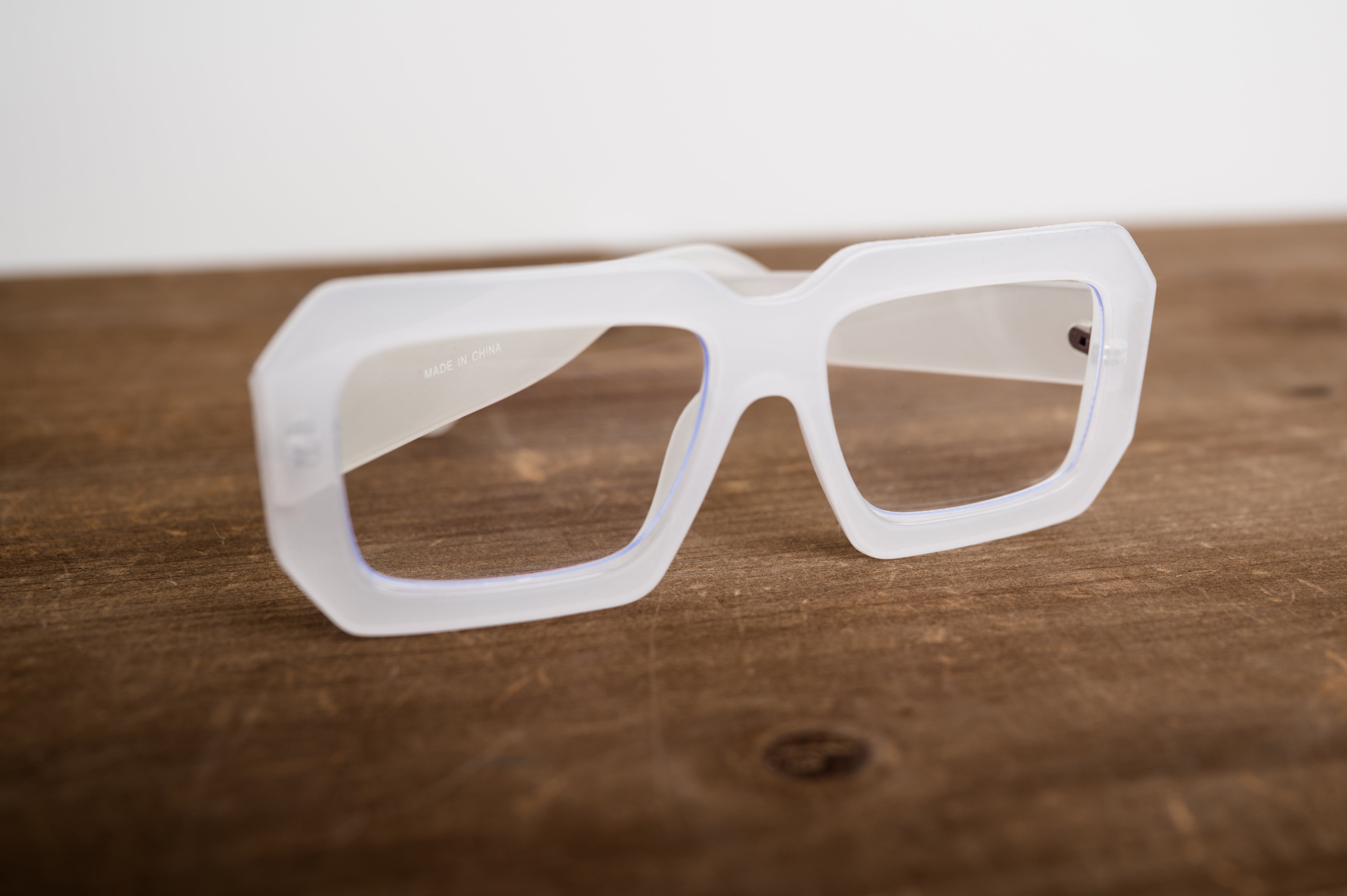 Optical Cube Glasses - Clear
