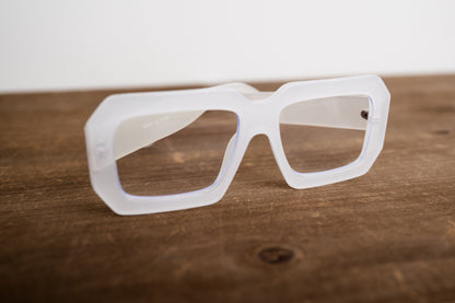 Optical Cube Glasses - Clear *Final Sale*