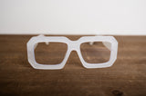 Optical Cube Glasses - Clear
