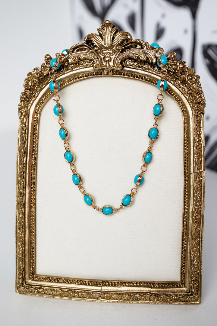 Oval Stone Necklace