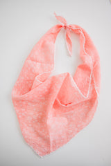 Paisley Triangle Cotton-Linen Scarf - Pink | DOORBUSTER