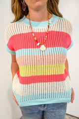 Patch & Peek Knit Sweater