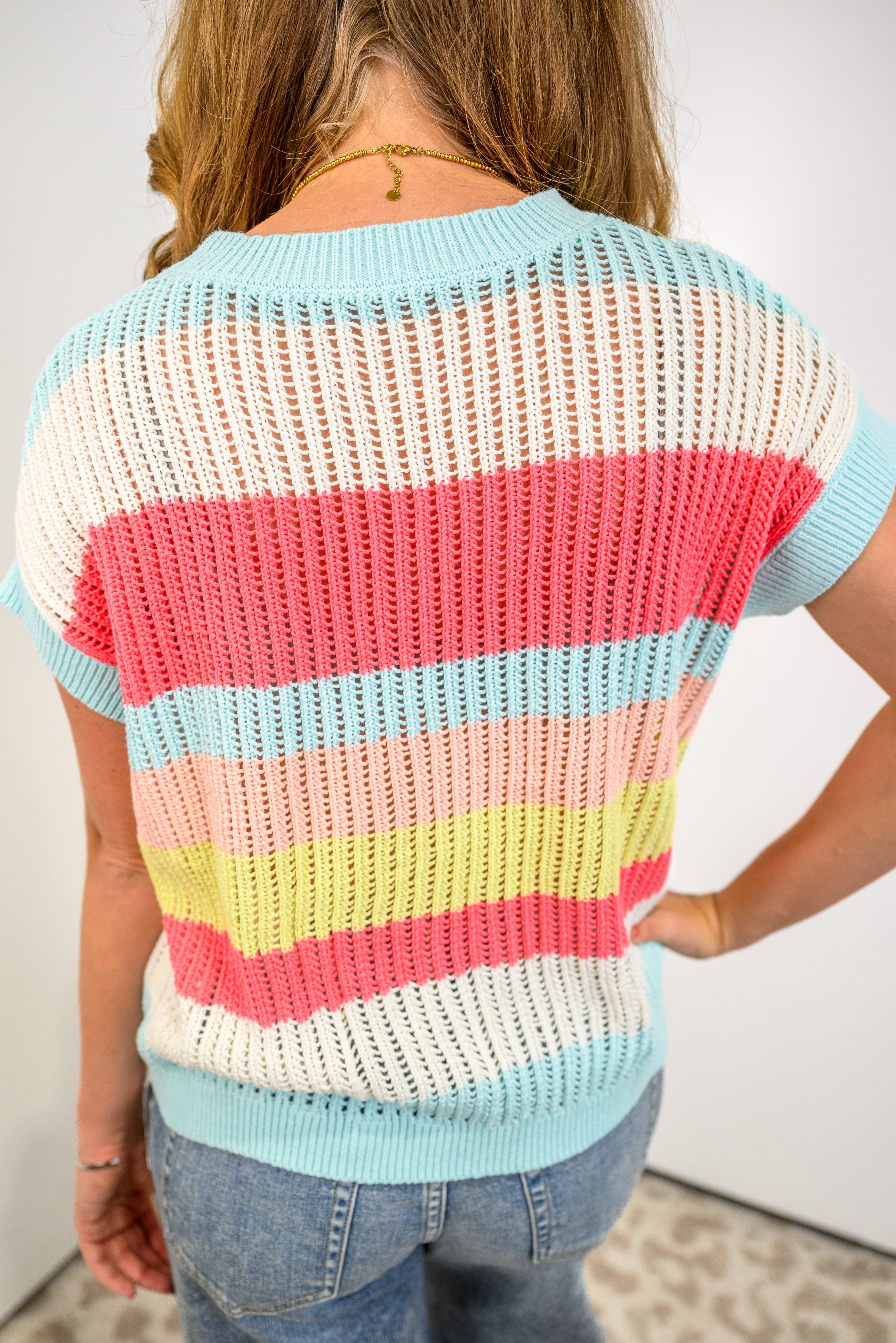 Patch & Peek Knit Sweater