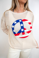 Peace Patriotic Sweater