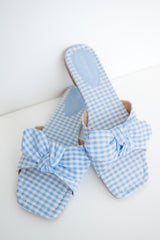 Penny-2 Gingham Sandals - Blue