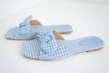 Penny-2 Gingham Sandals - Blue