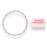 Beaded Blondes - Periwinkle Dainty Poppi Bracelet Petite