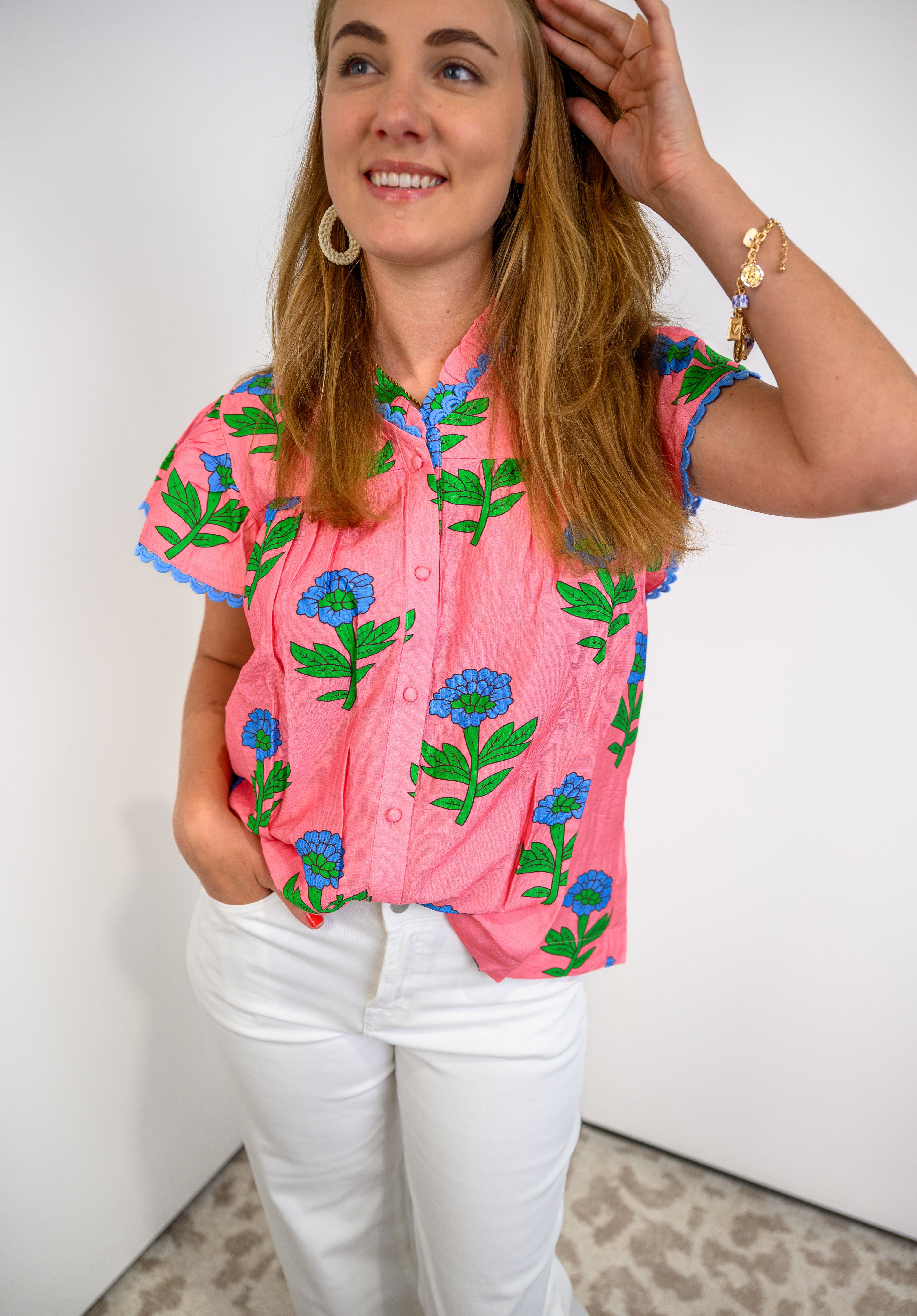 Petal Parade Ruffle Top