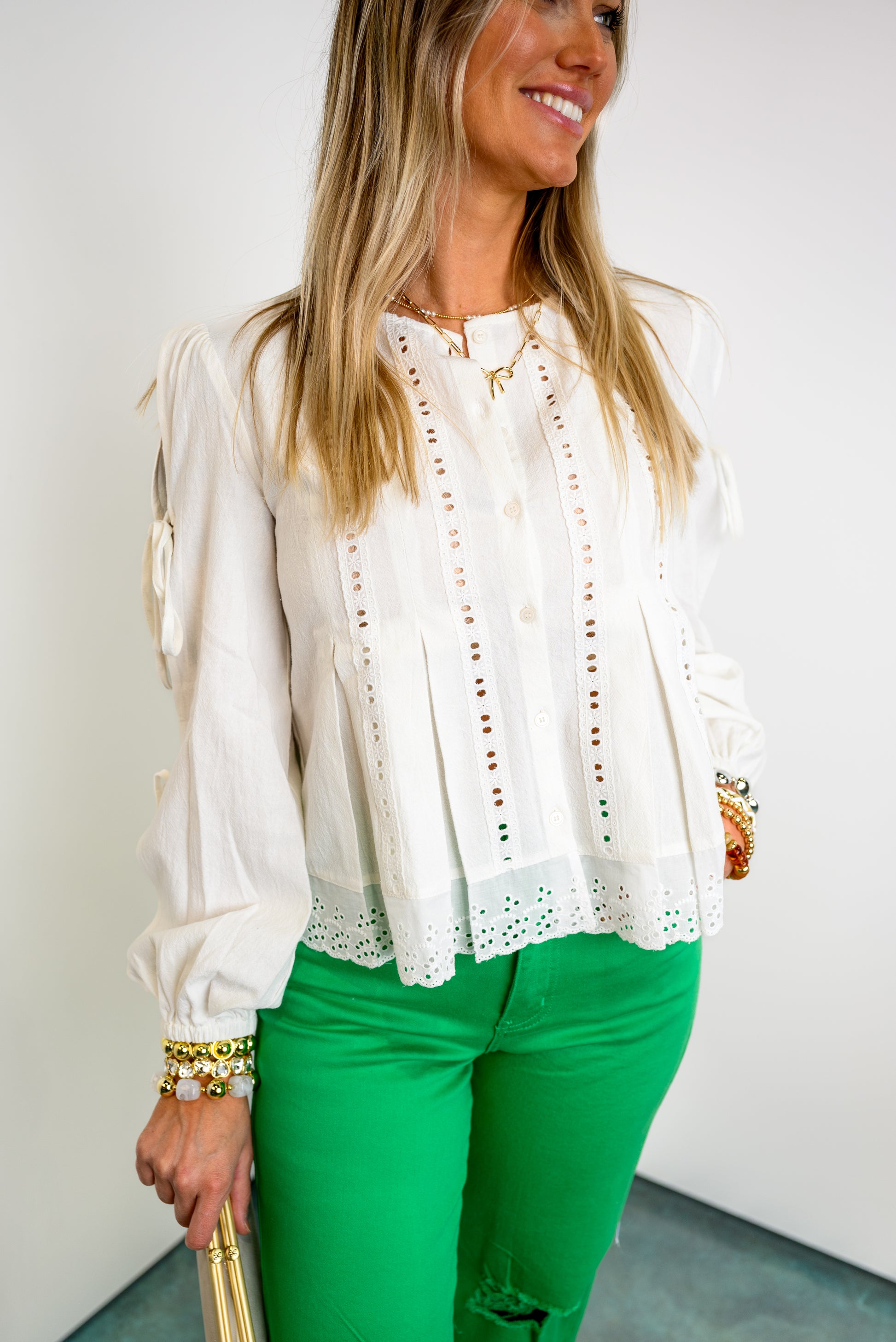 Petal Pintuck Top *Final Sale*