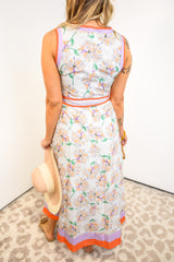 Petal Prism Maxi Dress