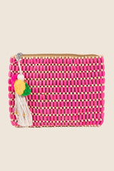 Timeless Timber Bead Bag - Pink