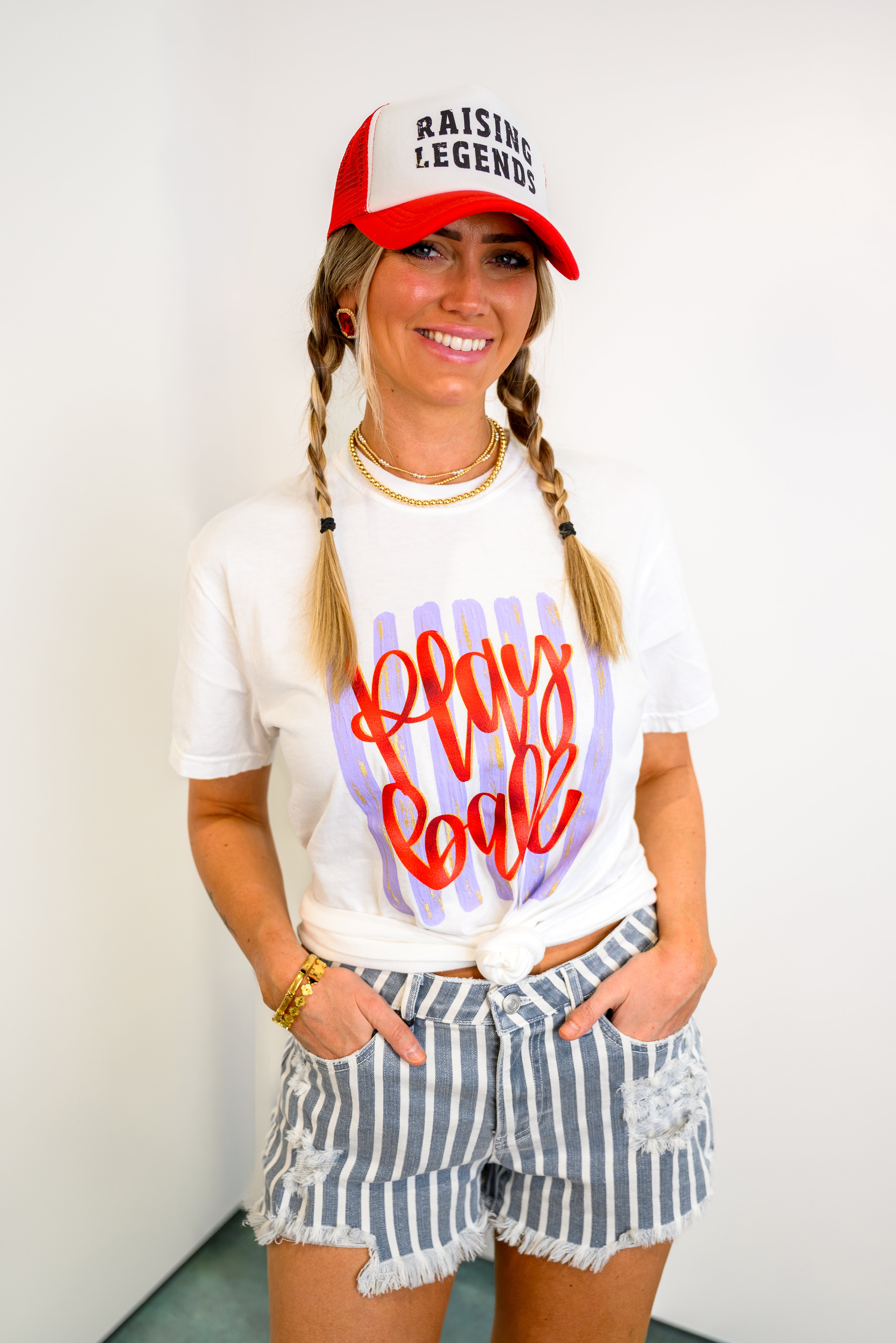 Play Ball Graphic Top