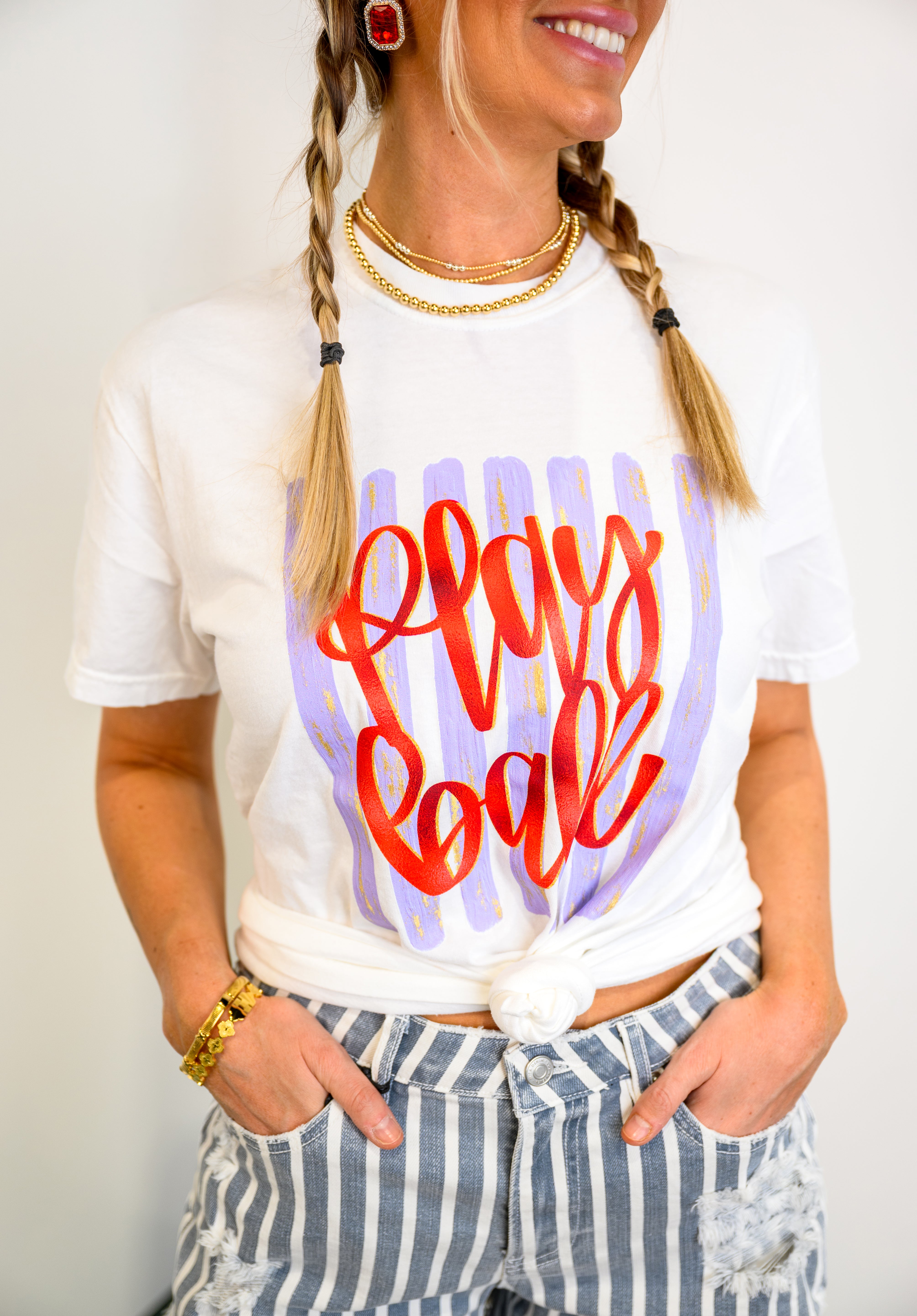 Play Ball Graphic Top