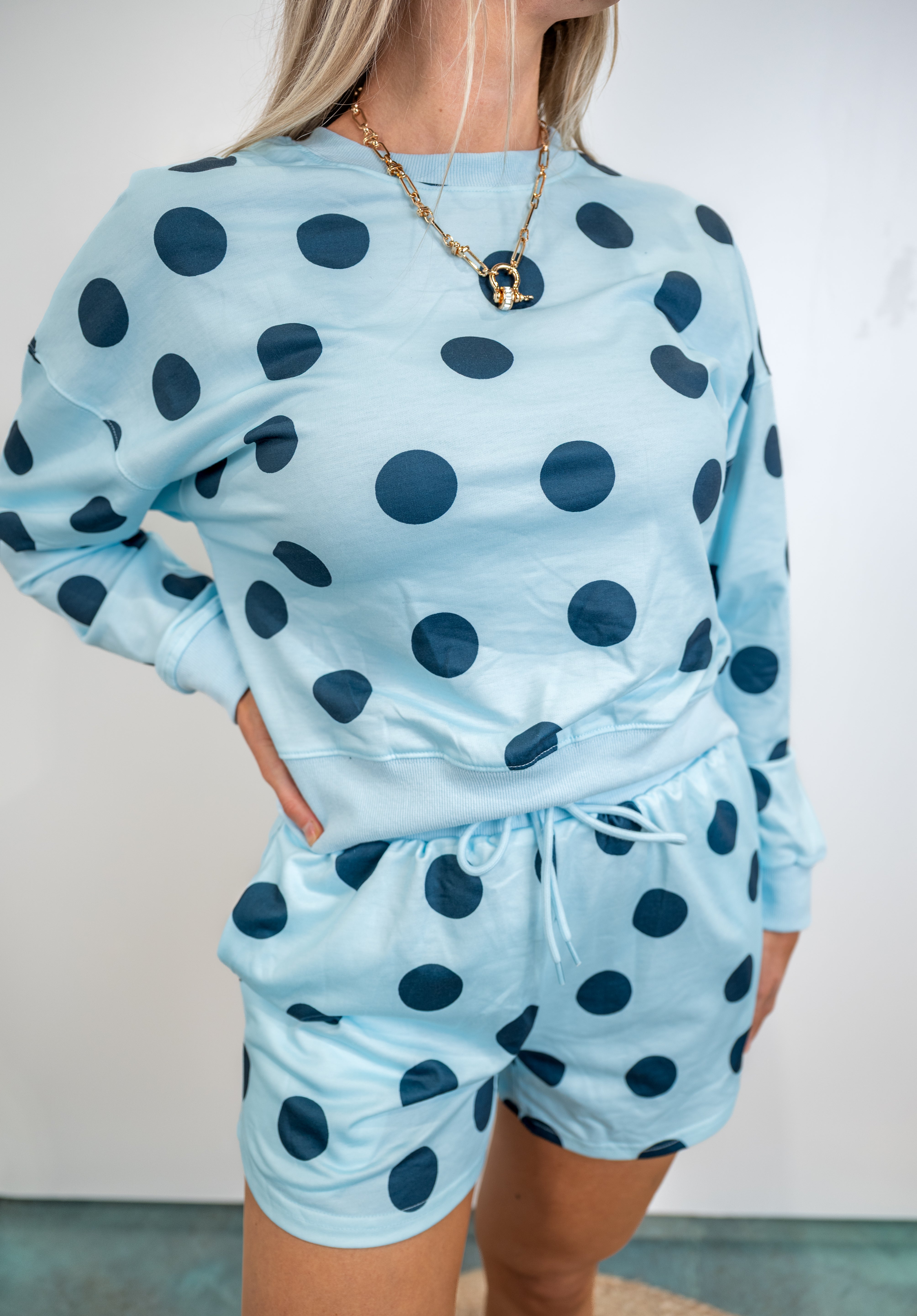Polka Dot Weekend Set - Blue