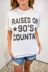 Raised On 90's Country Oversized Graphic Top