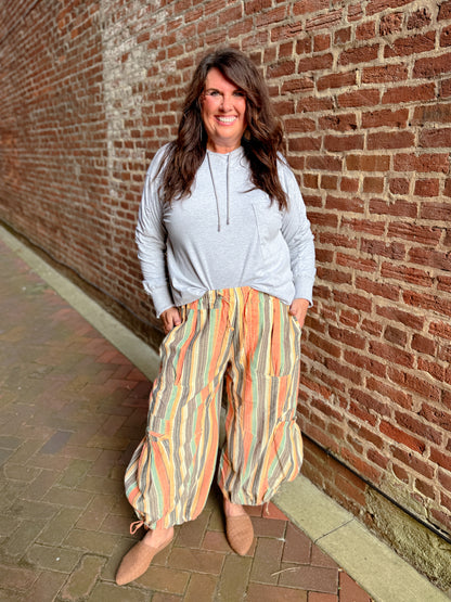 Relaxed Pocket Hoodie Pullover Top - Final Sale