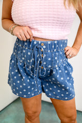 Retro Beat Denim Shorts