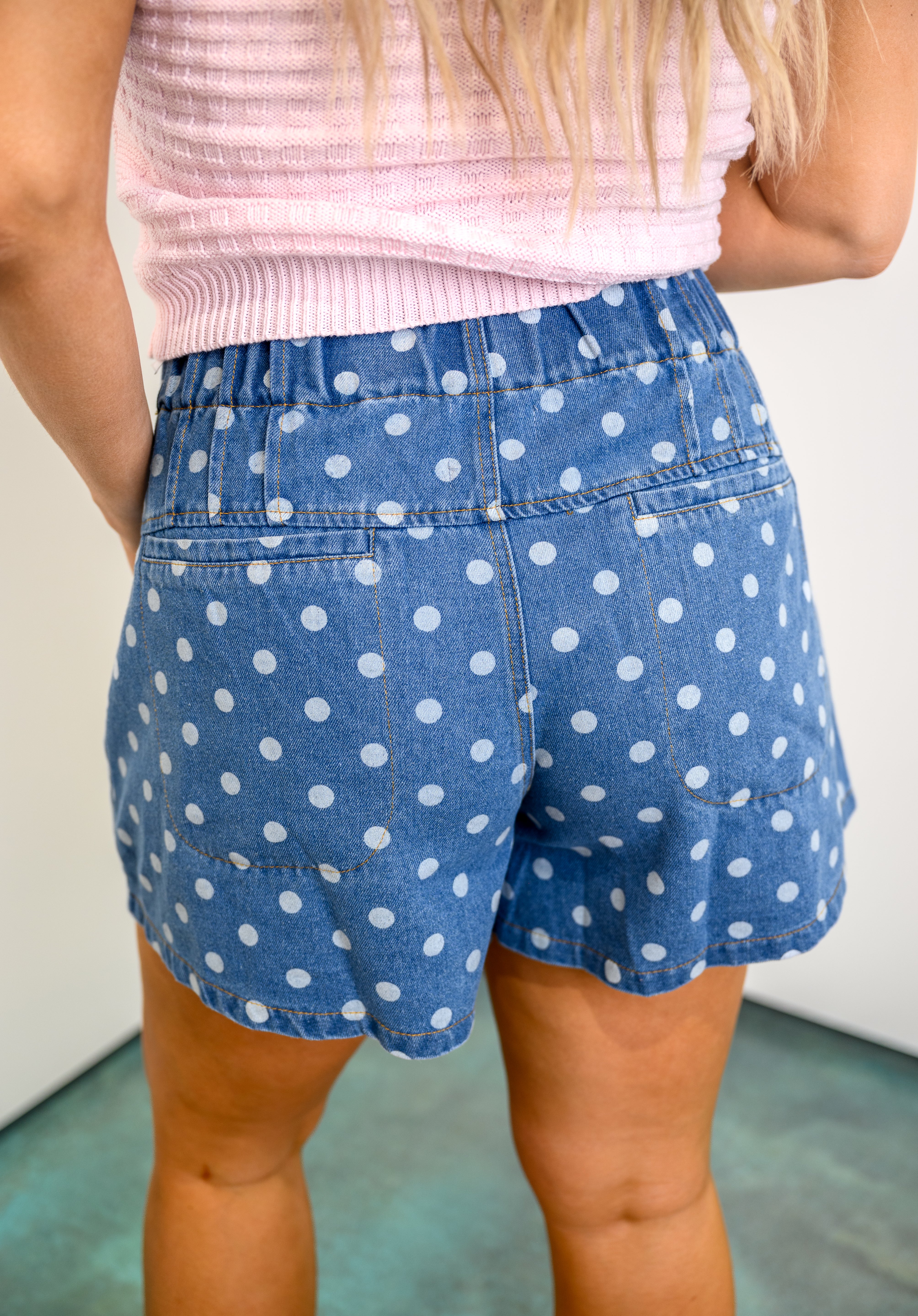Retro Beat Denim Shorts