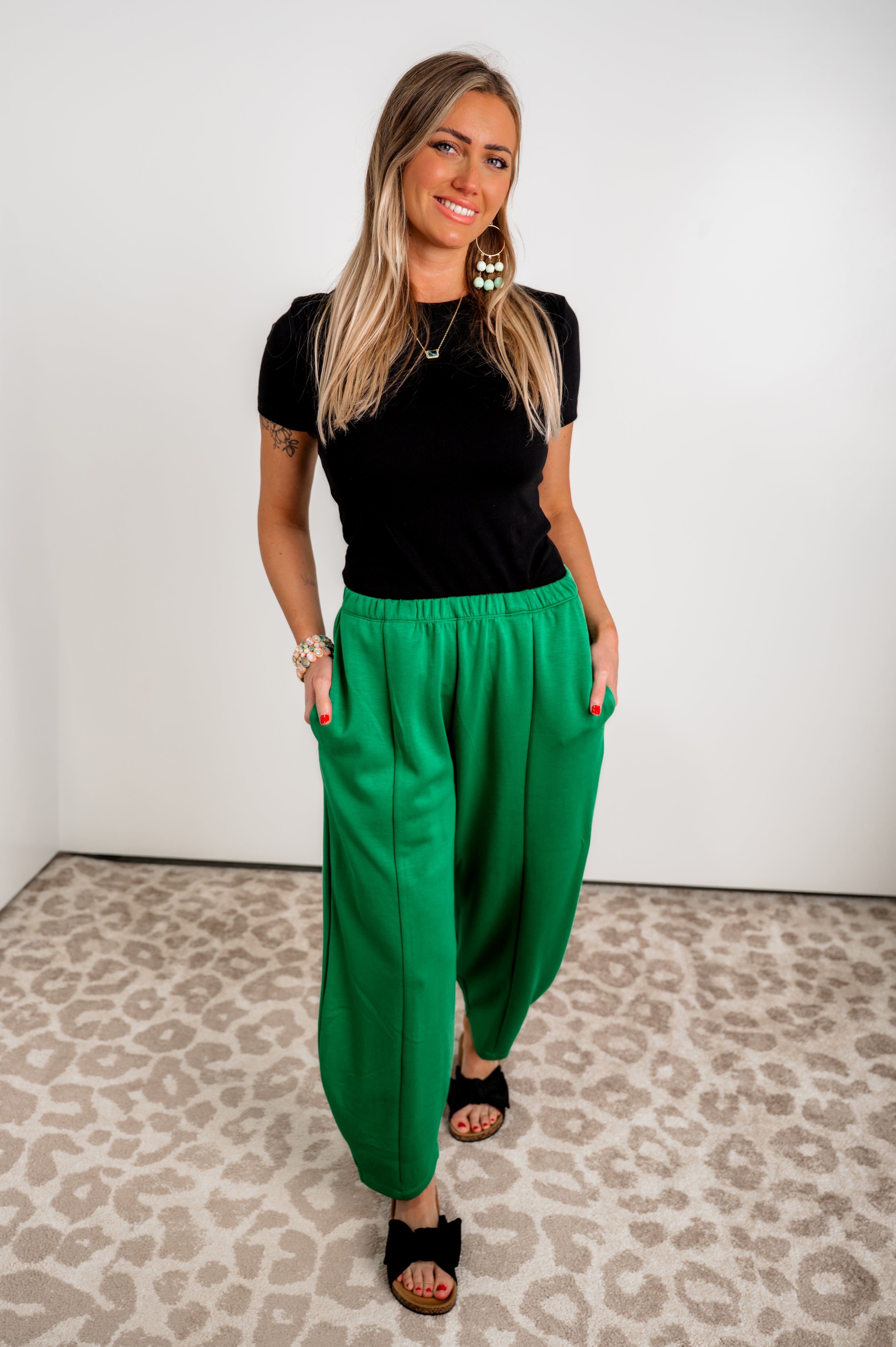 Retro Lane Pants - Green