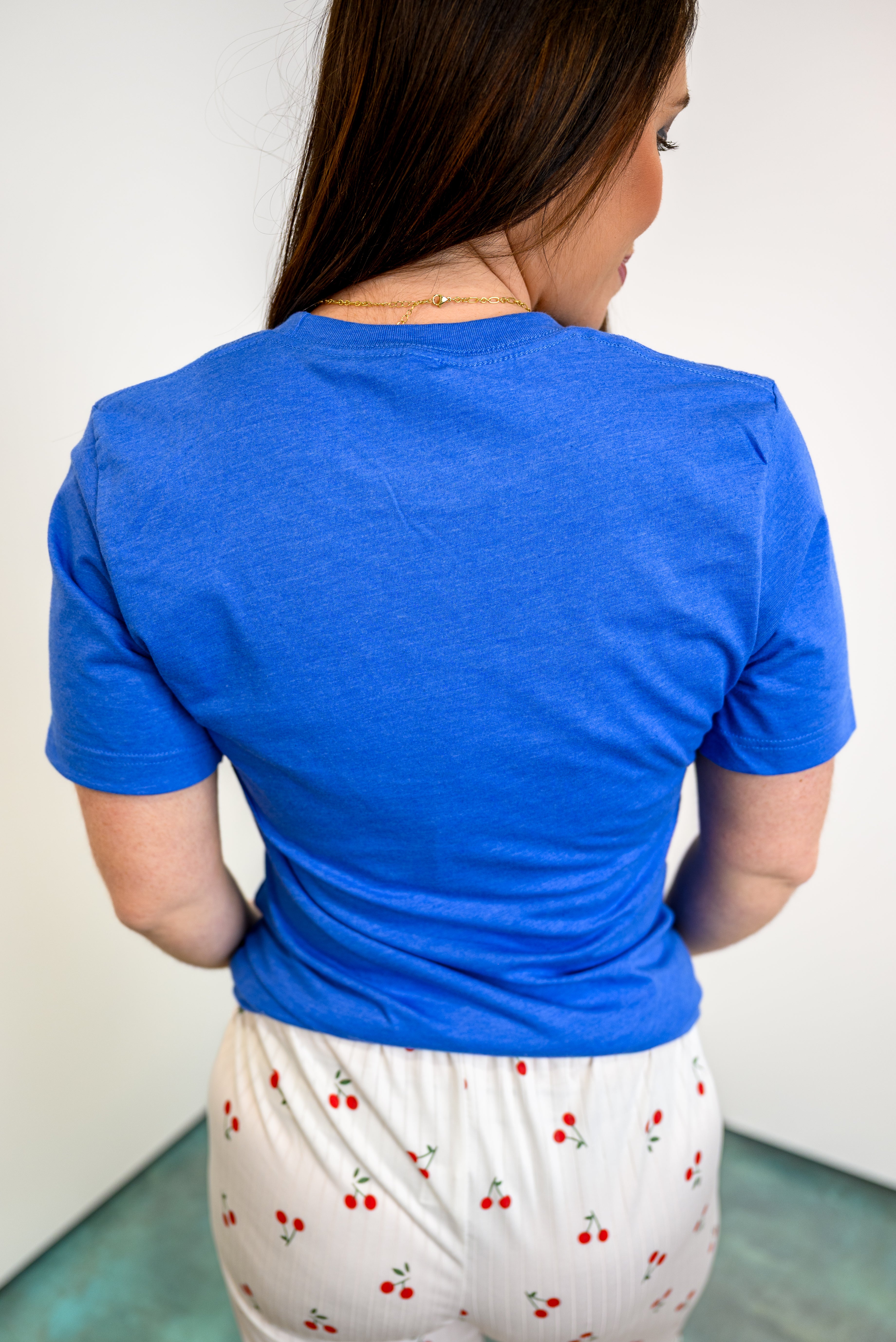Retro Varsity USA Patriotic Graphic Top