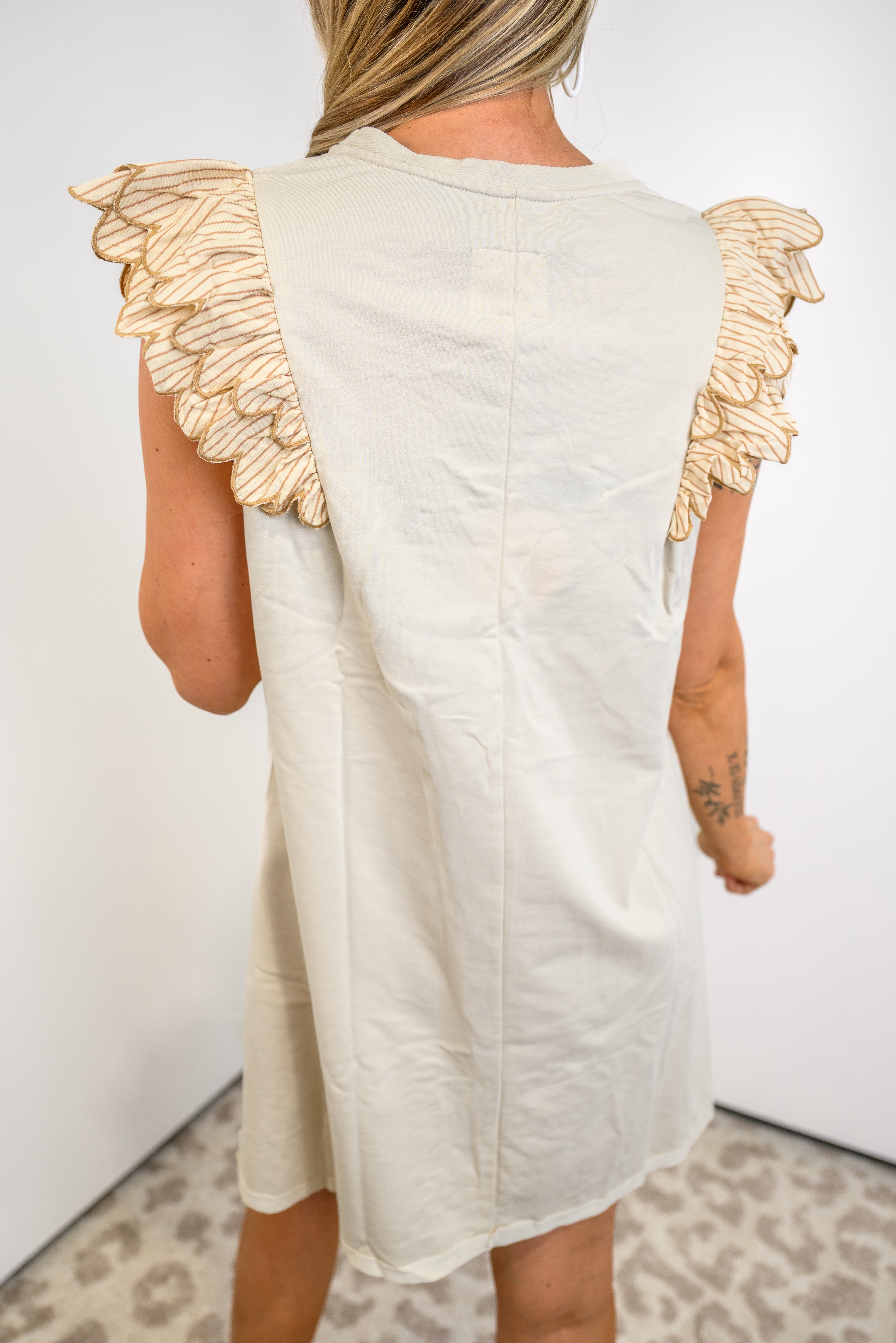 Ridge Knit Dress - Natural
