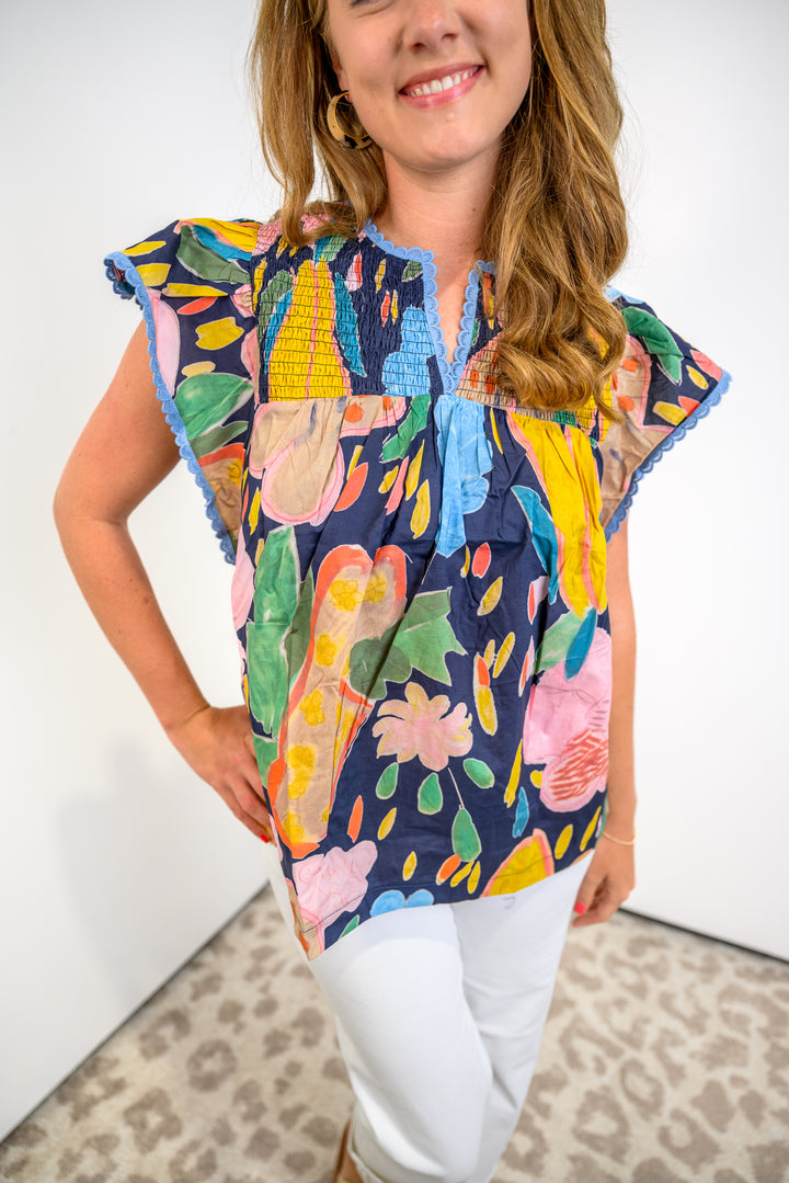 Rosy Charm Babydoll Top Final Sale