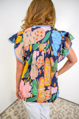 Rosy Charm Babydoll Top