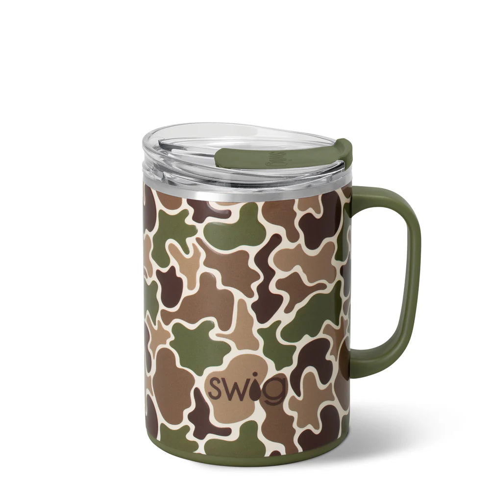 SWIG - Hunting Camo Camper Mug 24oz