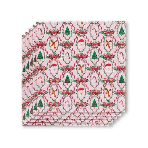 SWIG Christmas Cameos Cocktail Napkins