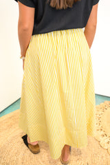 Saltwater Stripes Skirt - Yellow
