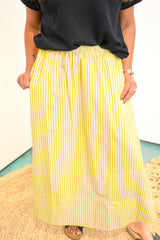 Saltwater Stripes Skirt - Yellow