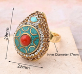 Vintage Western Ring - Red