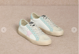 Sofia Leather Sneakers - White Blue
