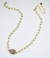 Treasure Jewels Stone & Shine Gemstone Necklace - Earth