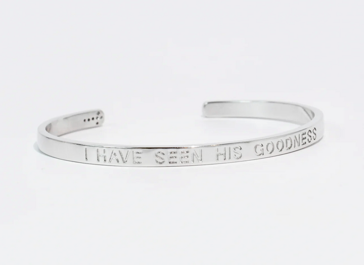 Treasure Jewels I Have Seen His Goodness Bangle - Silver