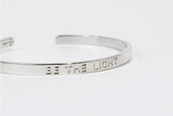 Treasure Jewels Be The Light Bangle - Silver