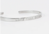 Treasure Jewels More Than Enough Bangle - Silver