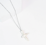 Treasure Jewels Heavenly Pearl Cross Necklace Silver *Final Sale*