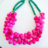 Treasure Jewels Pink Coast Glam Necklace