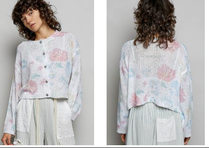 Soft Bloom Button Cardigan