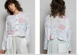 Soft Bloom Button Cardigan
