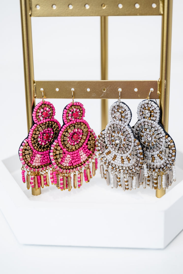 Seed Bead & Tassel Earrings