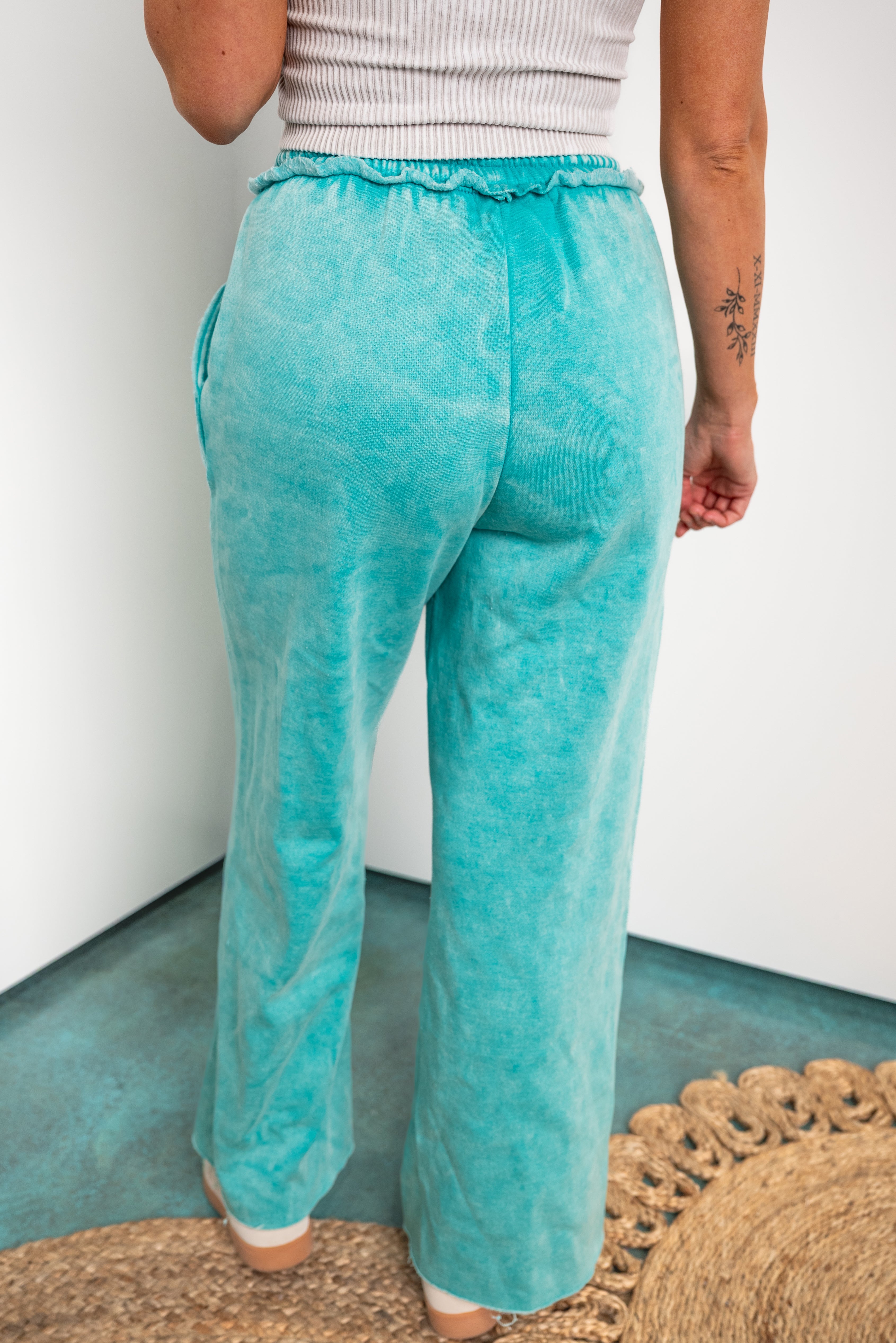 Serene Flow Sweatpants - Turquoise