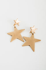 Shimmer & Shine Star Earrings - Gold