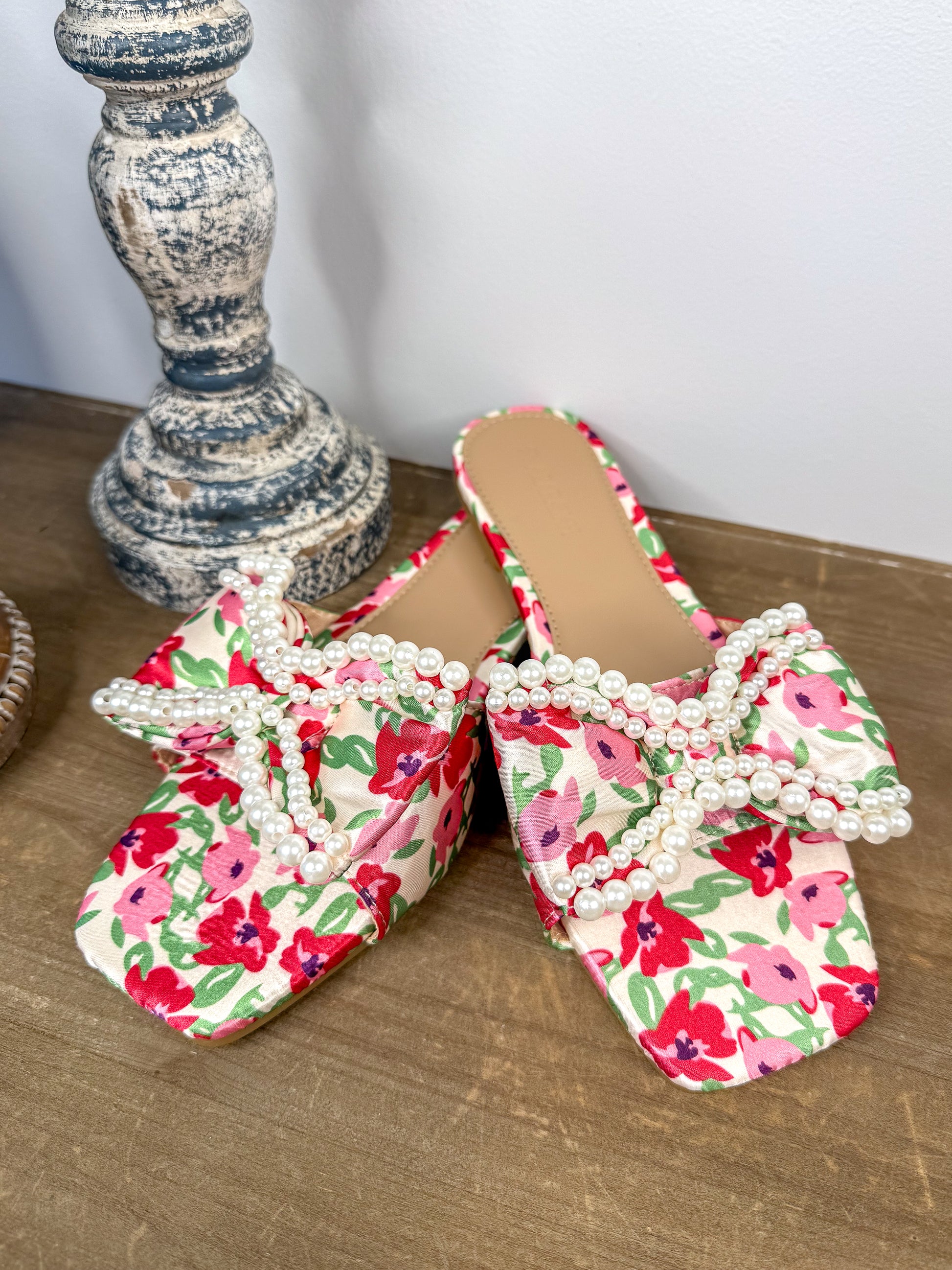 Sierra Red Flower Sandal Final Sale