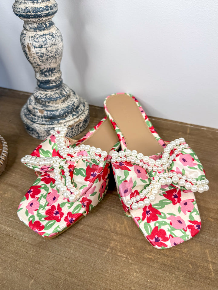 Sierra Red Flower Sandal