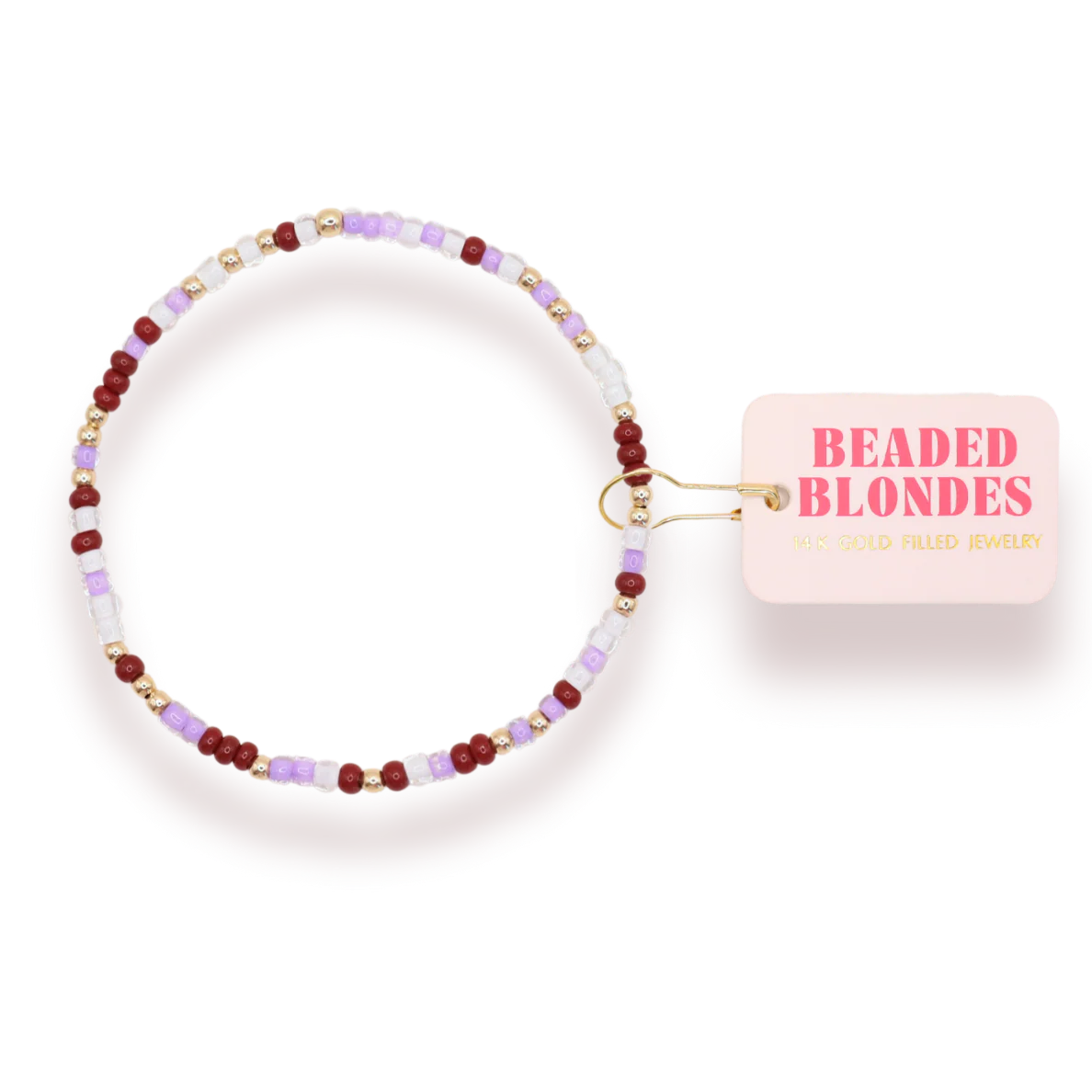 Beaded Blondes Lavender Dreams Sprinkle Bracelet - Extended