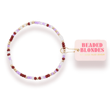 Beaded Blondes Lavender Dreams Sprinkle Bracelet - Extended