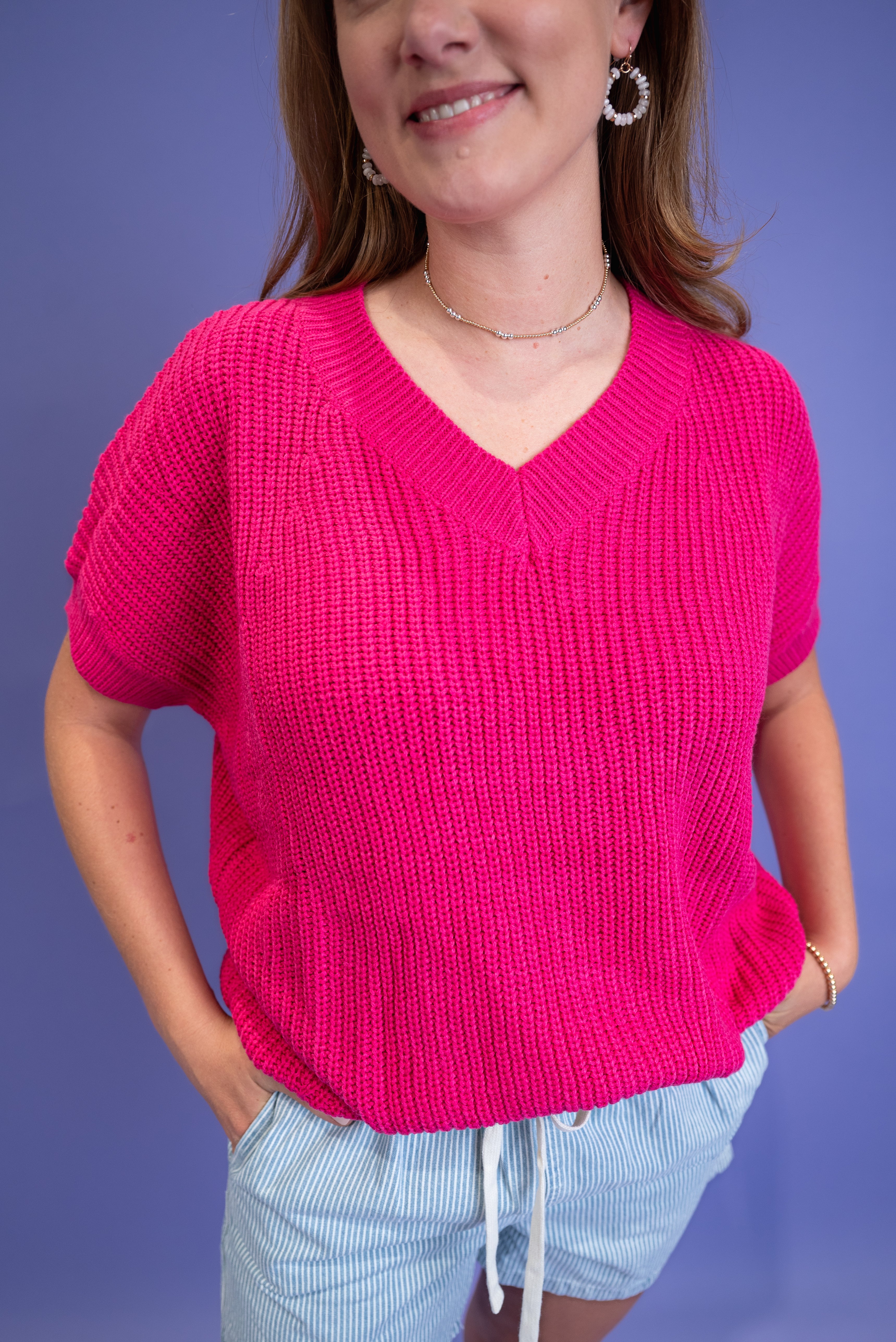 Sleek Cutline Knit Top