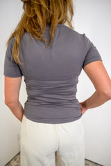 Sleek Essential Top - Grey